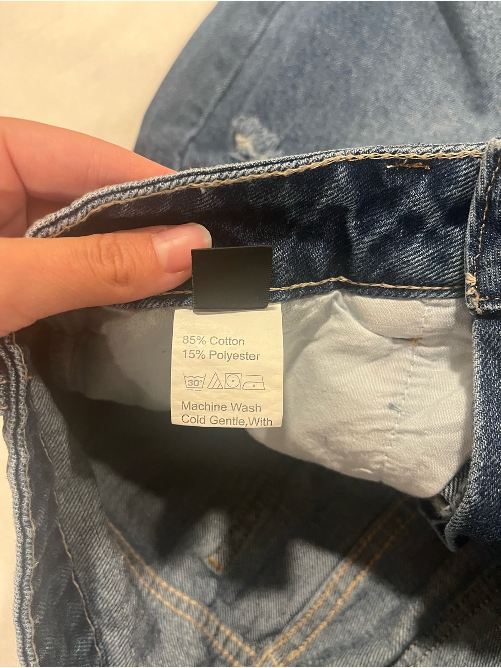SHEIN Distressed High Waisted Straight Leg Jeans - Size Medium - Picture 6 of 10